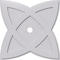 Ekena Millwork Cosmo Architectural Grade PVC Ceiling Medallion, 34"OD x 3"ID x 12 3/4"C x 1"P, One-Piece CMP34CM-03000 - alternate 1